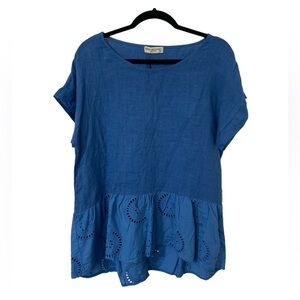NWT Terzo Millennio 100% Linen Top